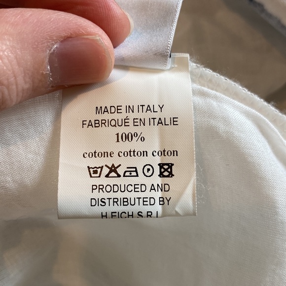 Ottod’ame made in Italy - Painterly blue and white cotton skirt - Picture 7 of 7